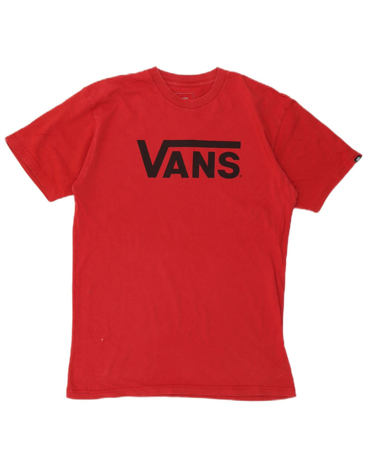 Tricou grafic Vans Classic Fit Top Bumbac Roșu Mediu