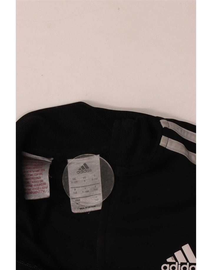 Jachetă de trening pentru băieți Adidas 9-10 ani, neagră