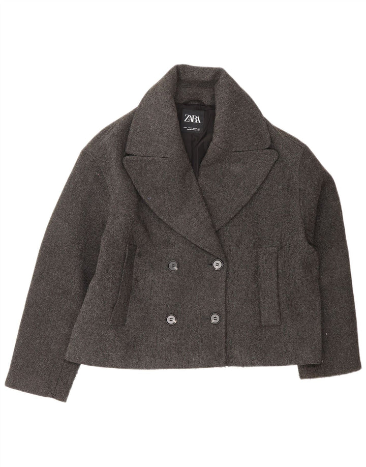 Jachetă blazer supradimensionată pentru femei Zara UK 10, gri mic