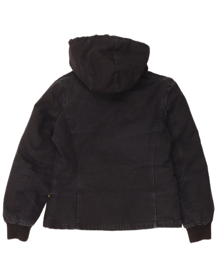 Jachetă căptușită cu glugă Richlu pentru femei UK 14 Medium Black