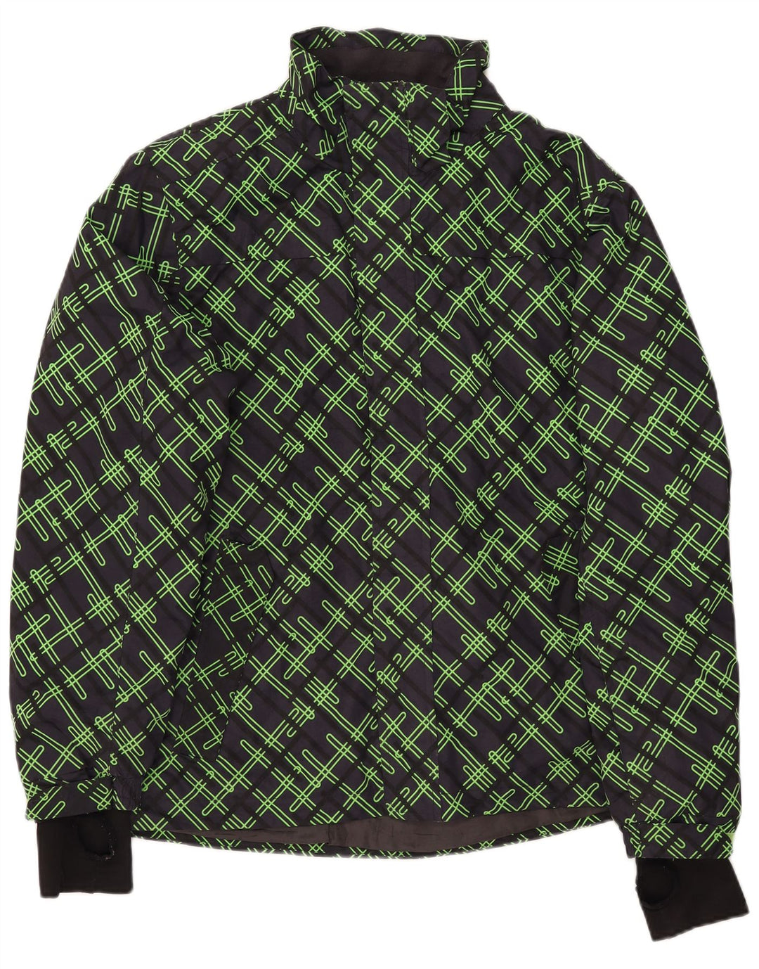 Jachetă de vânt pentru bărbați CRIVIT UK 40 mare, poliester geometric, albastru bleumarin