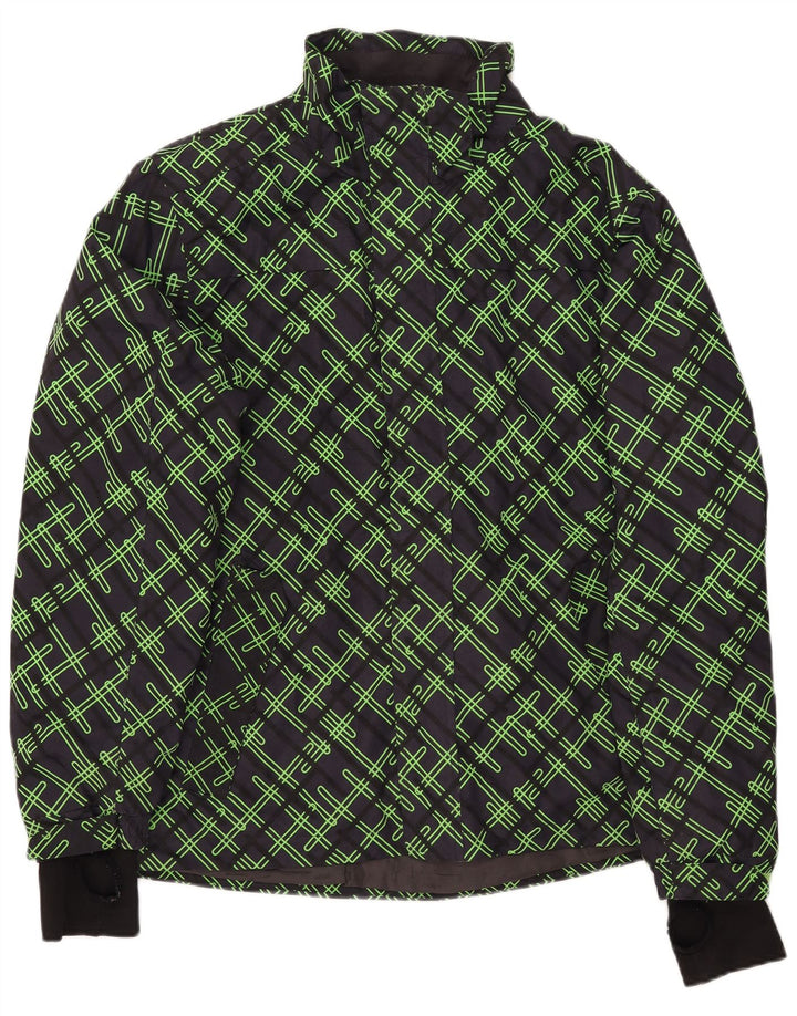 Jachetă de vânt pentru bărbați CRIVIT UK 40 mare, poliester geometric, albastru bleumarin