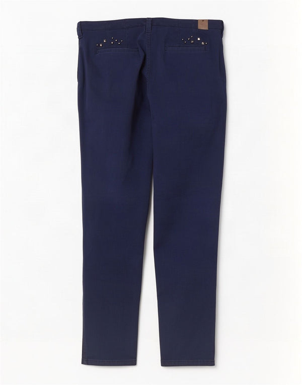 Pantaloni chino slim pentru femei Guess L30 L29 bumbac bleumarin