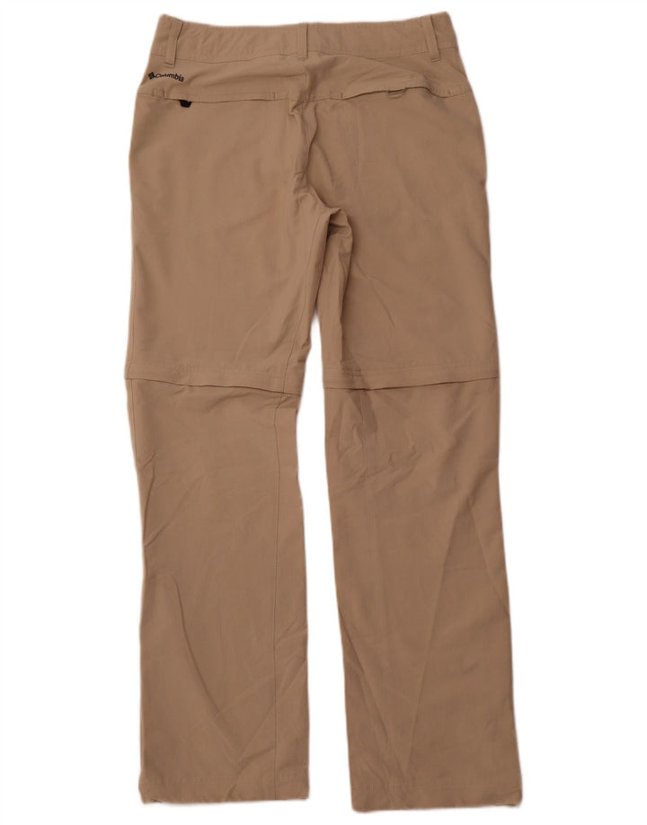 COLUMBIA Pantaloni cargo drepti pentru femei US 8 Medium W30 L32 Bej