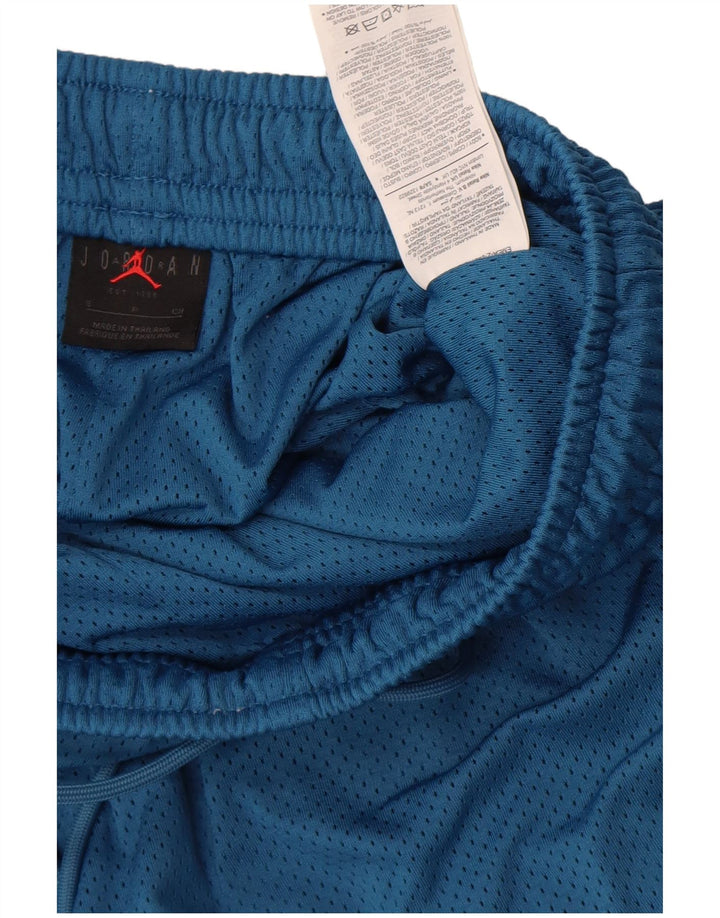 Pantaloni scurți sport grafic Jordan pentru bărbați, poliester mici, albastru