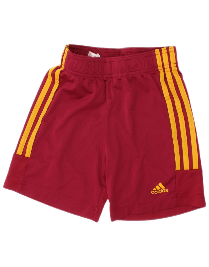 Pantaloni scurți sport Aeroready ADIDAS pentru băieți 7-8 ani Visiniu Poliester