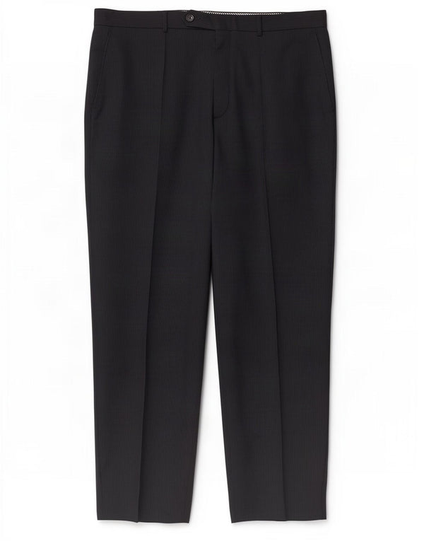 Pantaloni de costum drepți pentru bărbați Marks & Spencer W36 L31 bleumarin cu dungi