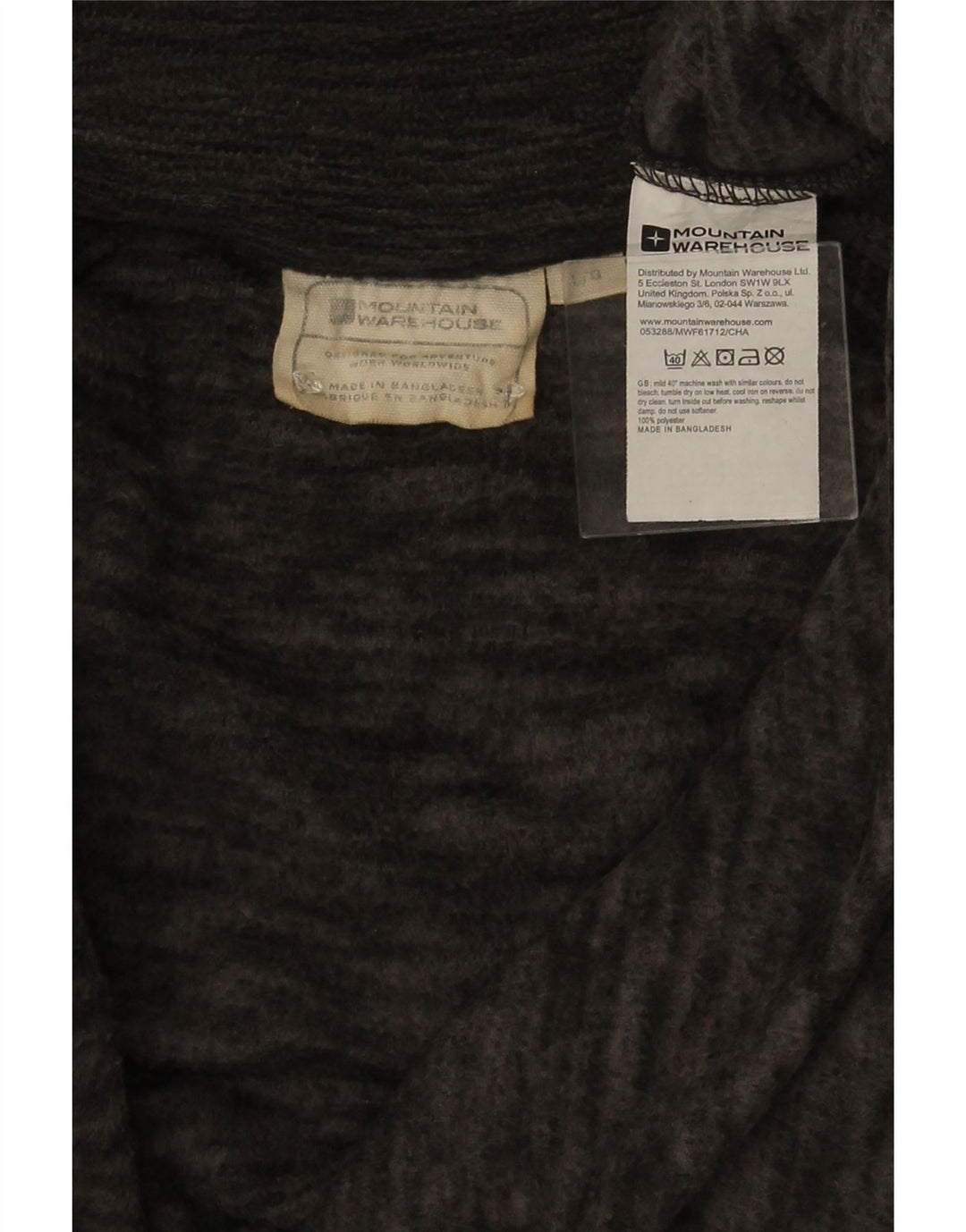 Jachetă pentru femei Mountain Warehouse, cu fermoar, fleece UK 16, mare, gri pete