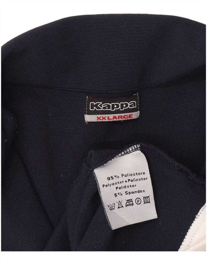 Jachetă de trening Kappa pentru femei UK 20 2XL Bleumarin Poliester color bloc