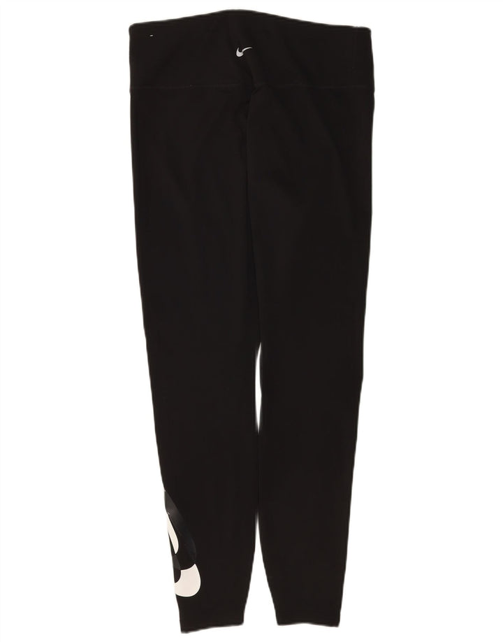 Leggings Nike Dri Fit Graphic pentru femei UK 16 Poliester negru mare