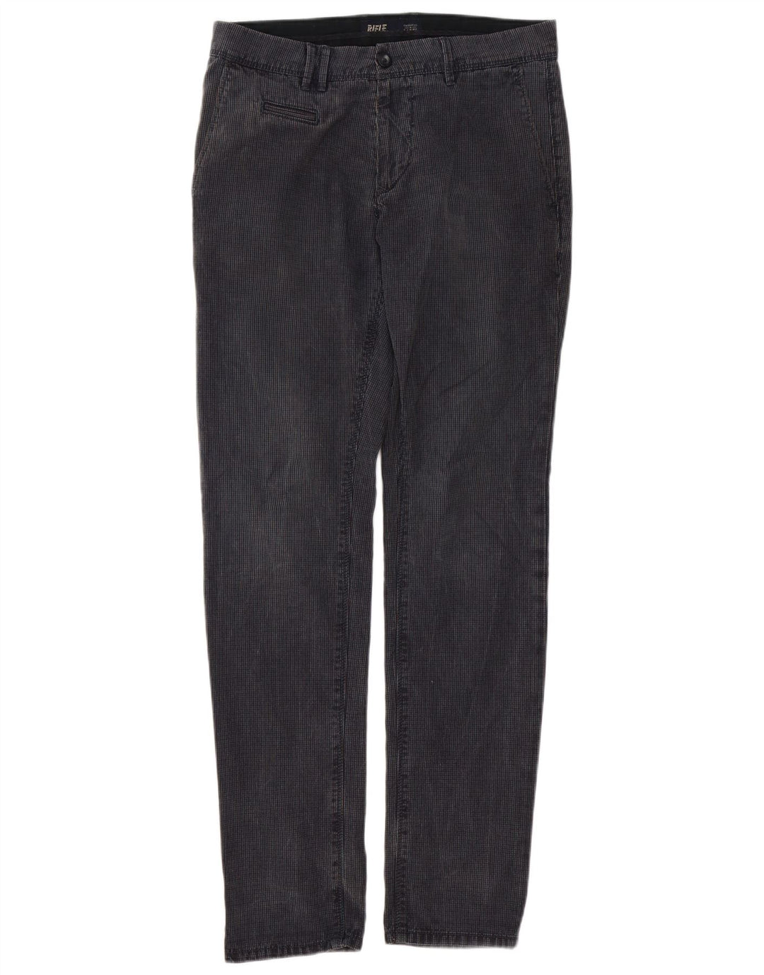 Pantaloni chino slim pentru bărbați Rifle L32 L33 bleumarin Check