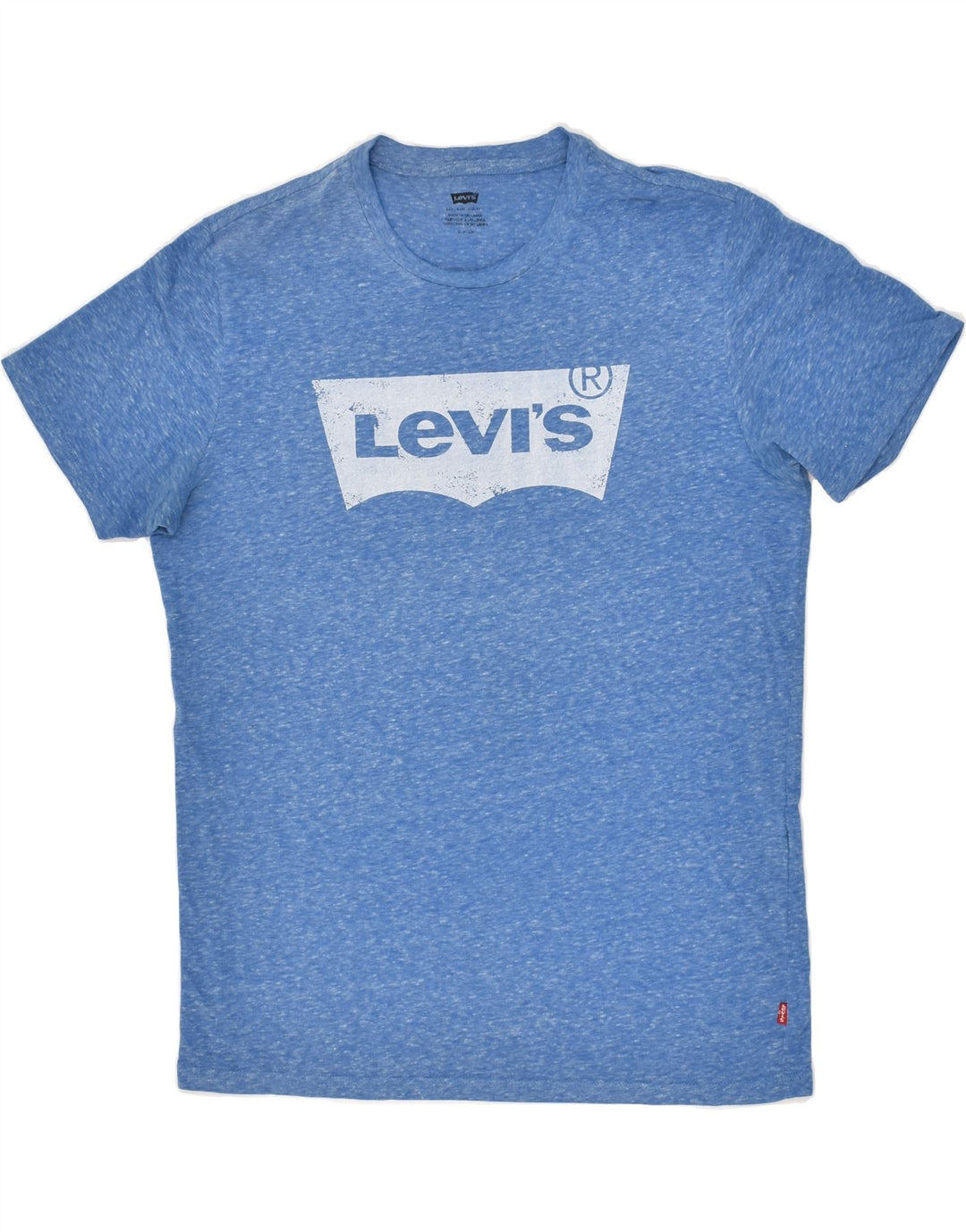 LEVI'S Mens Graphic T-Shirt Top Small Blue Vintage Levi's and Second-Hand Levi's from Messina Hembry 