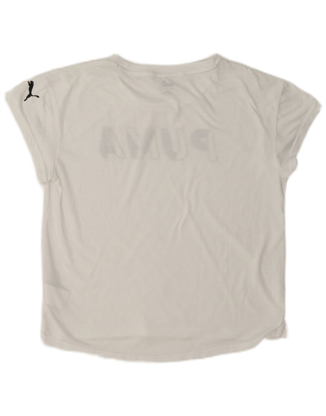 Tricou grafic Puma pentru femei Top UK 10 Small White Poliester