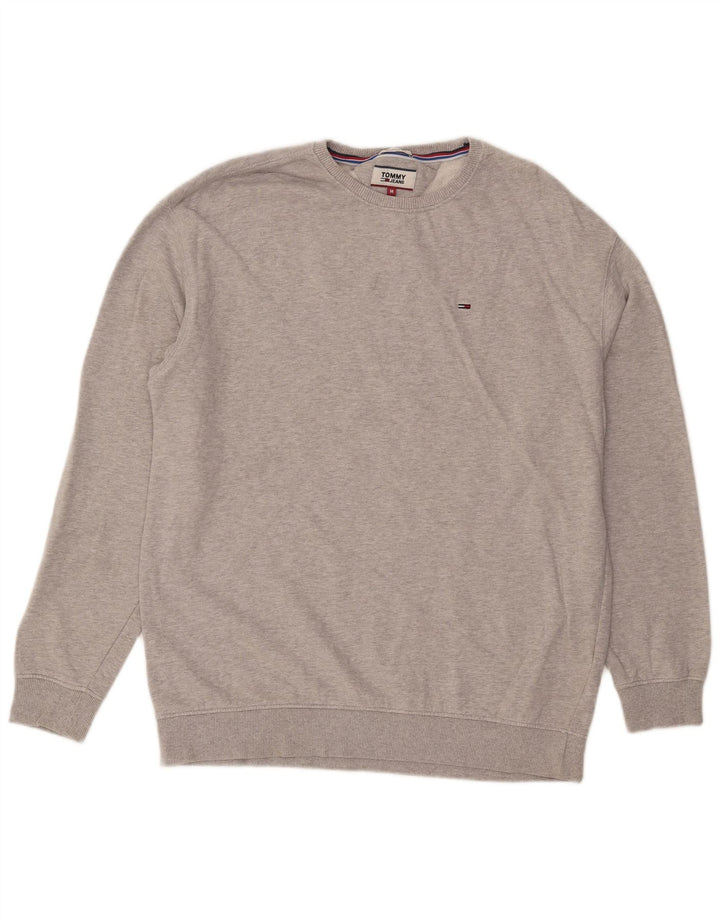 Hanorac pentru bărbați Tommy Hilfiger, cu formă relaxată, pulover, bumbac, gri mediu