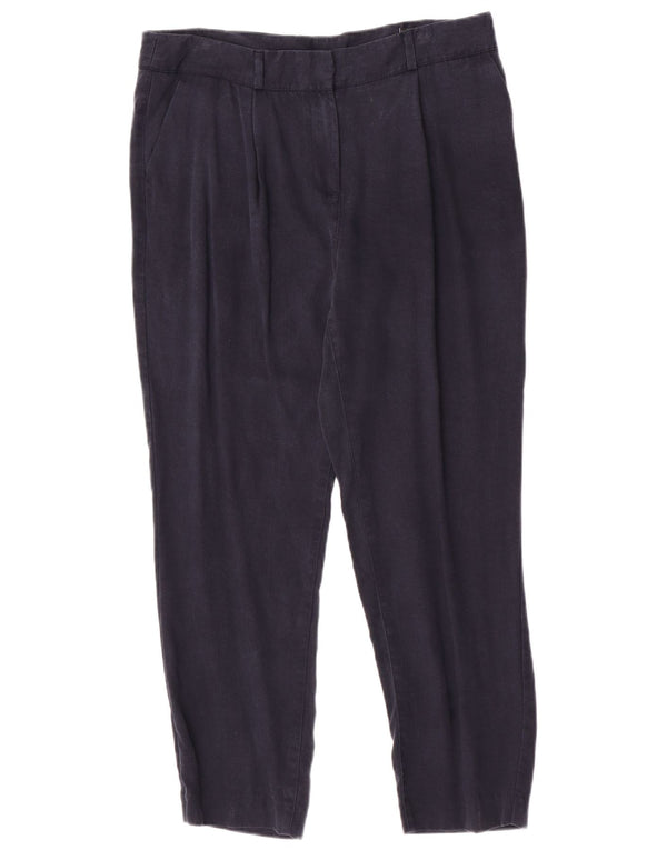 Pantaloni chino pentru femei Marks & Spencer UK 14 Large W32 L27 Bleumarin