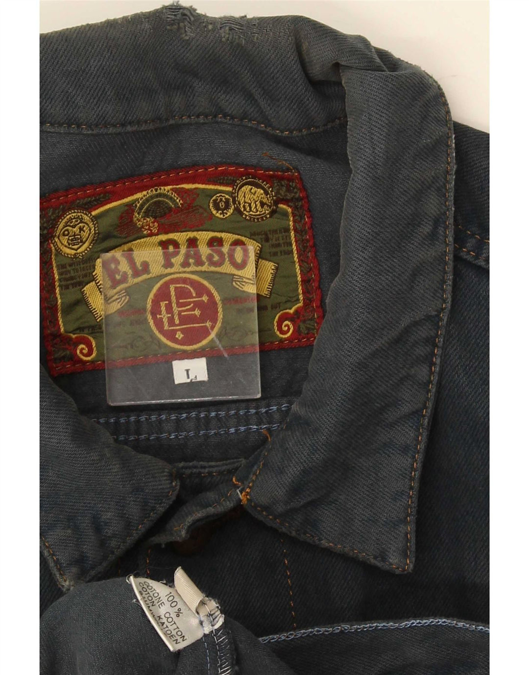 Jachetă de blugi pentru bărbați El Paso UK 40, mare, albastru, bumbac