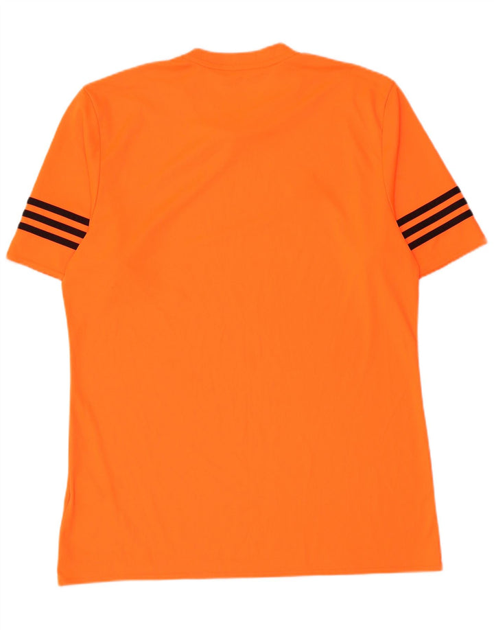 Tricou pentru bărbați Adidas Climalite Top mare poliester cu dungi portocalii