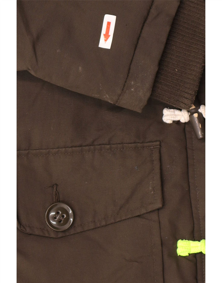 Jachetă parka supradimensionată cu glugă Superdry pentru femei UK 10 Small Khaki Nylon