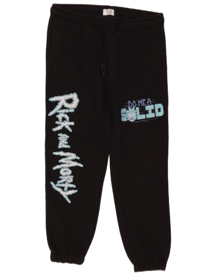 Pull & Bear Pantaloni de trening Rick and Morty pentru bărbați Pantaloni de jogging Medium Black