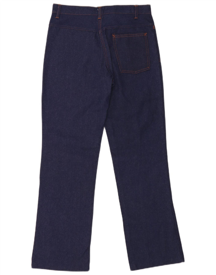Blugi vintage pentru femei cu picioare largi W32 L31 bleumarin