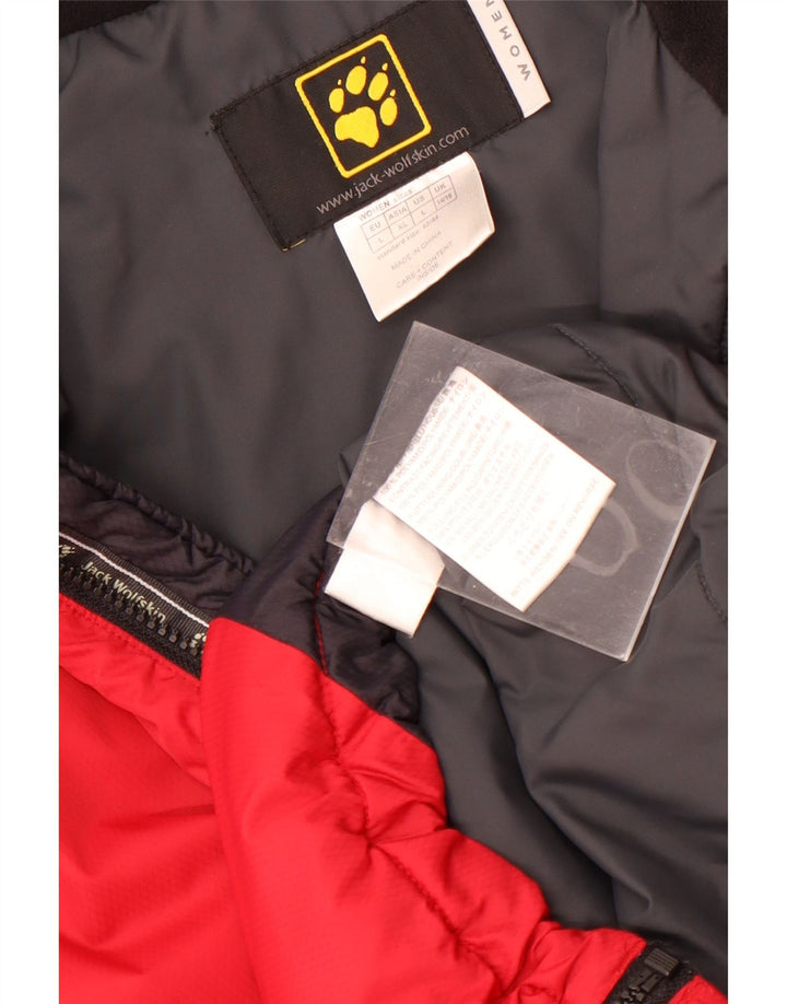 Jack Wolfskin Jack Wolfskin Windbreaker Jacket pentru femei UK 14/16 Large Red Colorblock