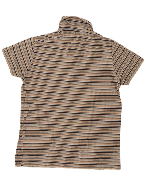 Tricou polo Marlboro Classics pentru bărbați, mare, bej, cu dungi
