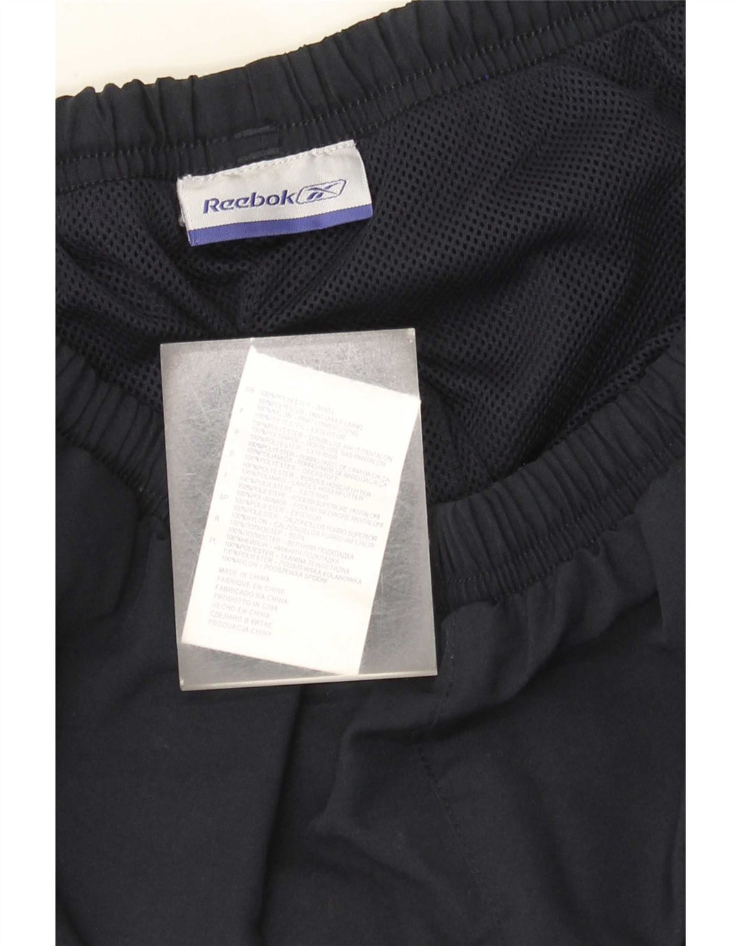 Pantaloni de trening Reebok pentru bărbați, poliester, albastru mic