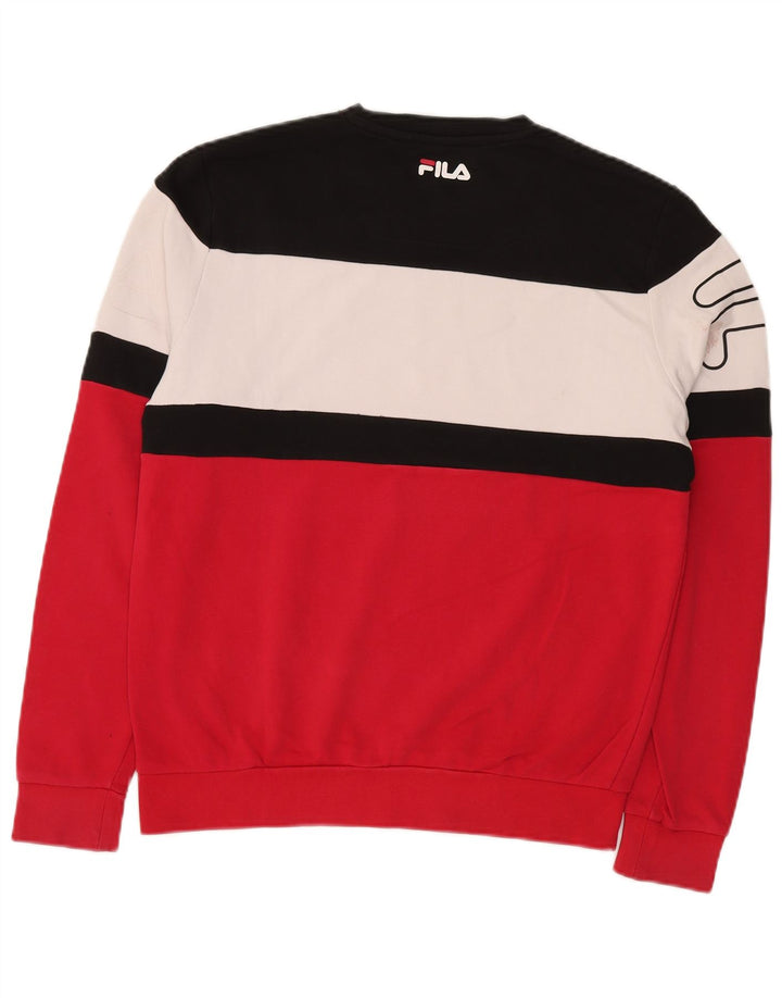 Pulover pentru bărbați FILA, cu grafică, din bumbac colorat, multicolor