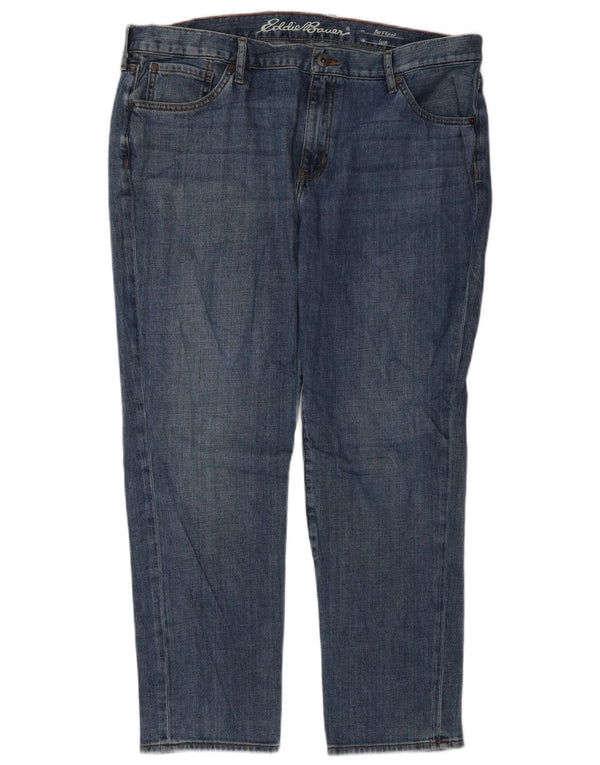 Eddie Bauer blugi slim pentru femei Boyfriend US 14 XL W36 L28 albastru bumbac