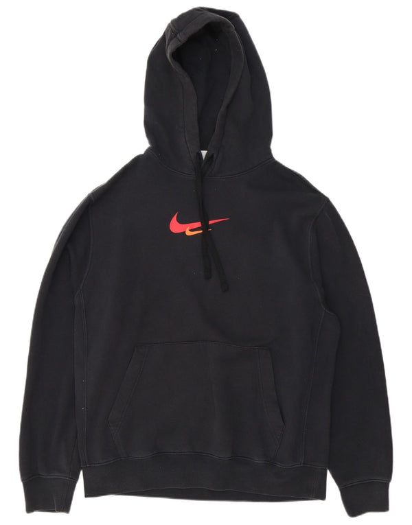 Pulover Nike Grafic pentru bărbați, bumbac mediu negru