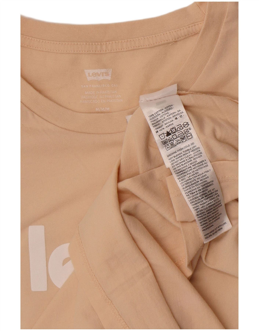 Tricou grafic Levi's pentru femei Top UK 12 Medium Beige Bumbac
