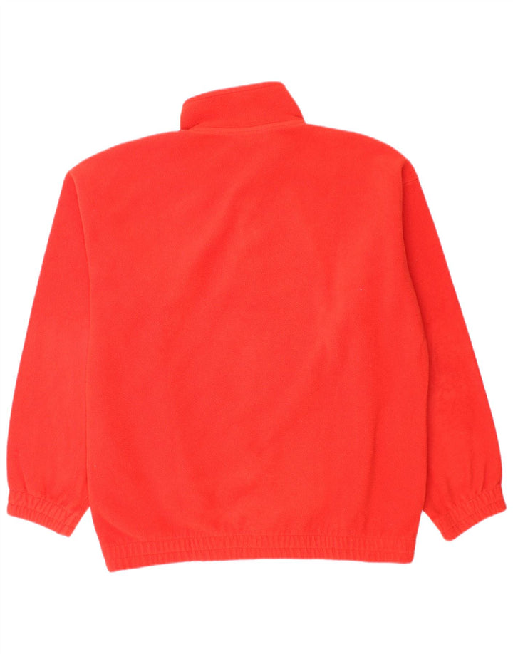 Pulover Fila pentru bărbați, cu gât cu nasturi, fleece, IT 48, roșu mediu