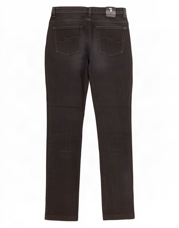 Blugi drepti pentru femei Trussardi W28 L28 negri