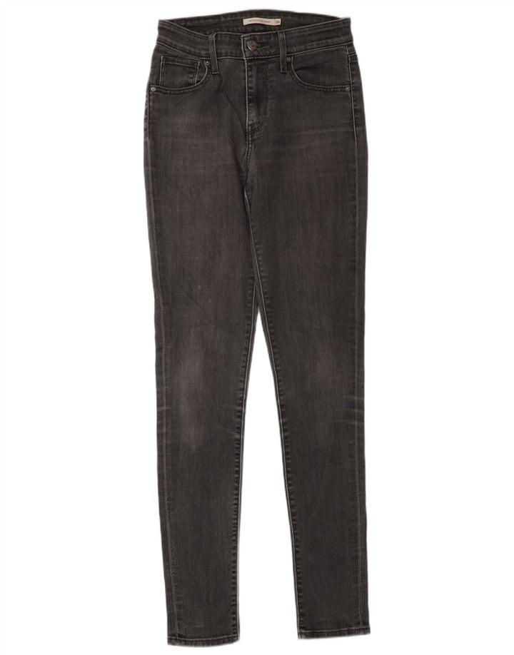 Blugi skinny pentru femei Levi's W26 L34 bumbac gri