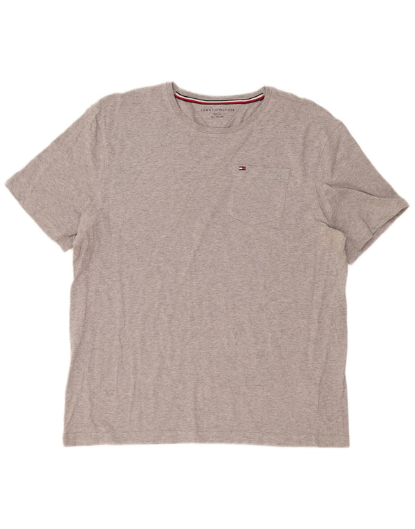 Tricou pentru bărbați Tommy Hilfiger Top XL bumbac gri