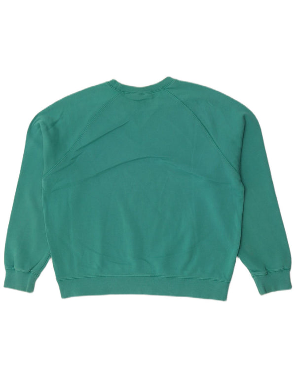 Carhartt Womens Oversized Sweatshirt Jumper UK 10 Small Green Cotton
