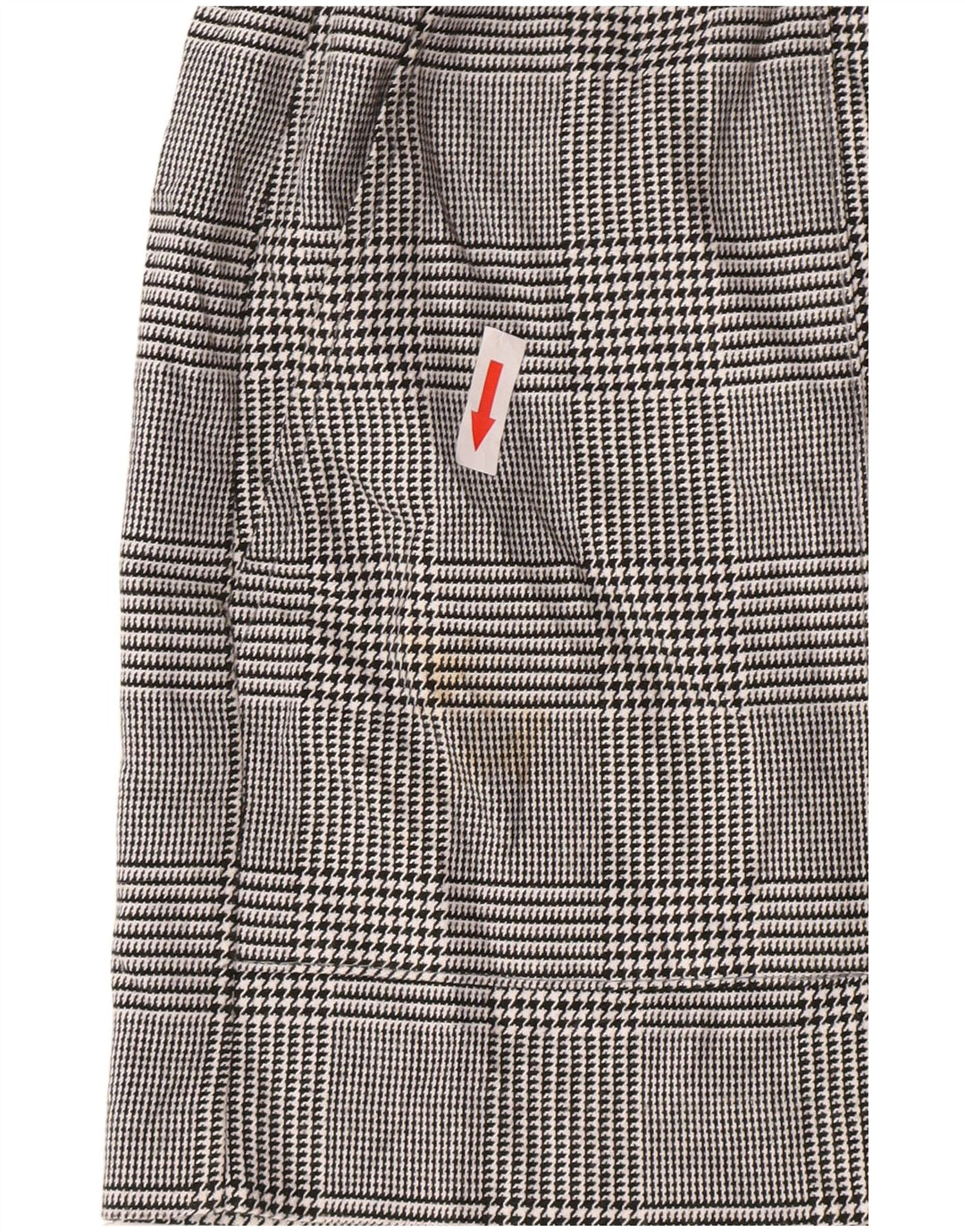 Pantaloni scurți chino cu talie înaltă Zara pentru femei, mari W30, poliester cu picior de găină gri