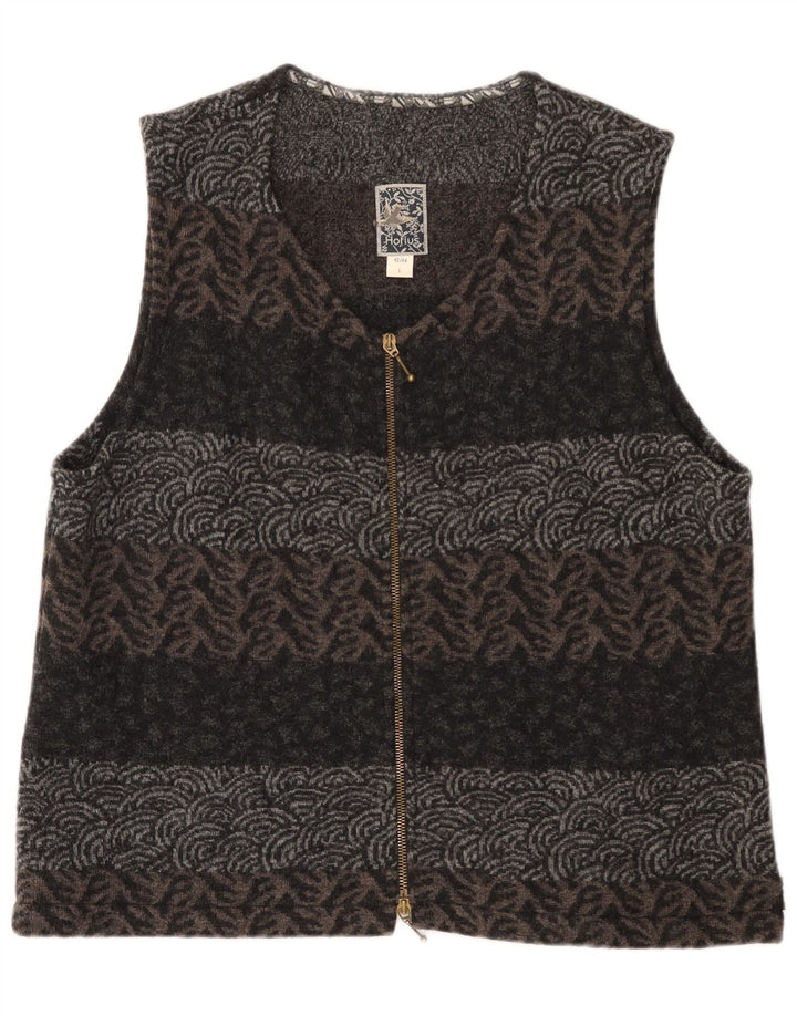 Hofius Pulover Cardigan Femei EU 42/44 Mare Multicolor Geometric