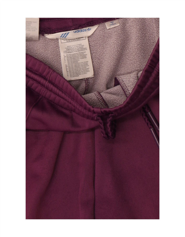 Pantaloni de trening Adidas pentru femei UK 14 Medium Burgundy Poliester