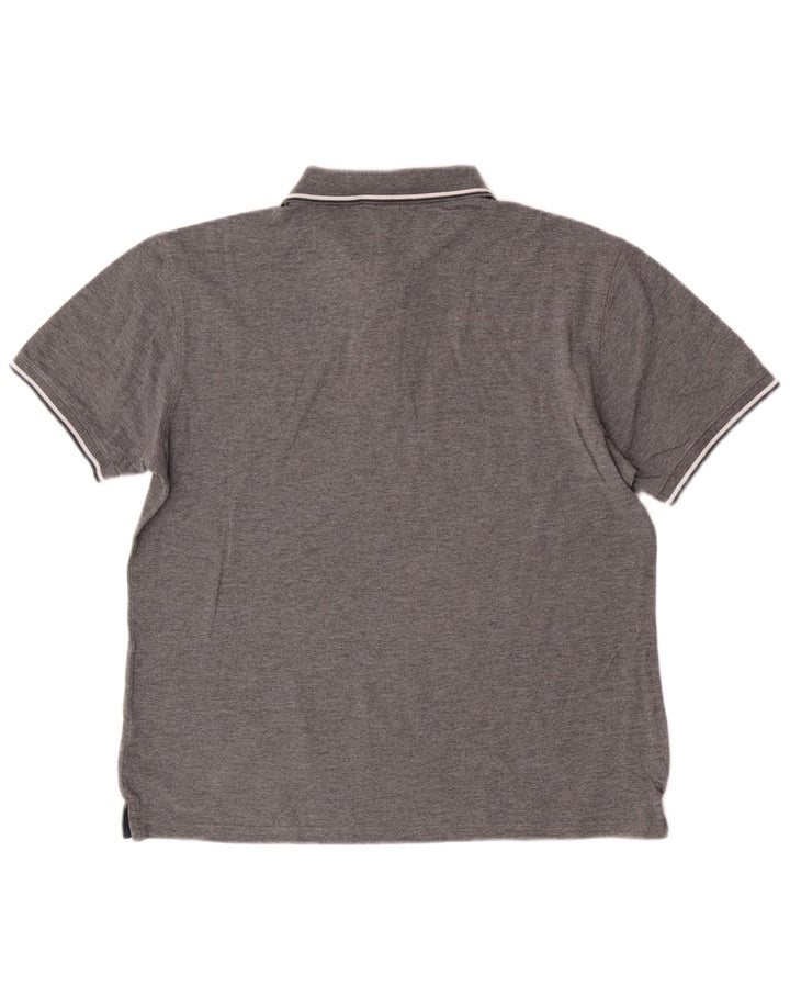 Cămașă polo slim fit pentru bărbați Sergio Tacchini, bumbac gri mare