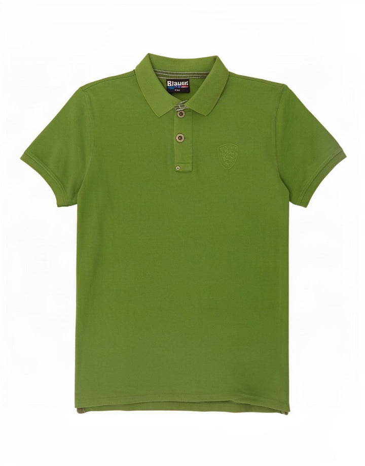 Tricou polo Blauer pentru bărbați, bumbac verde mic