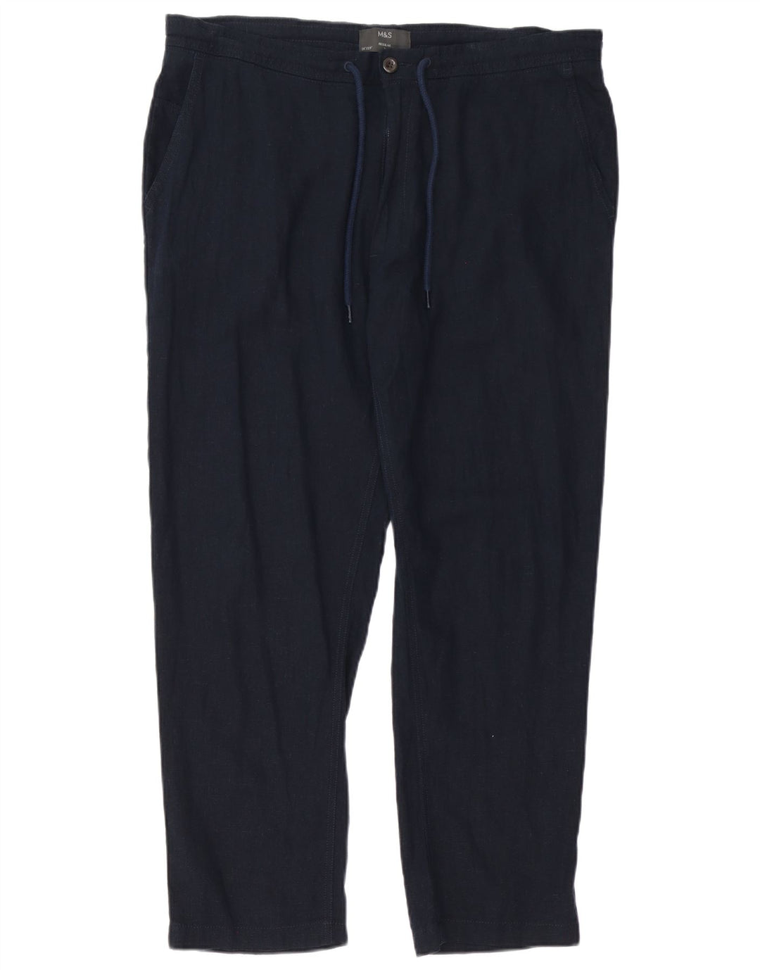 Marks & Spencer Pantaloni drepti obișnuiți pentru bărbați L38 L29 bleumarin