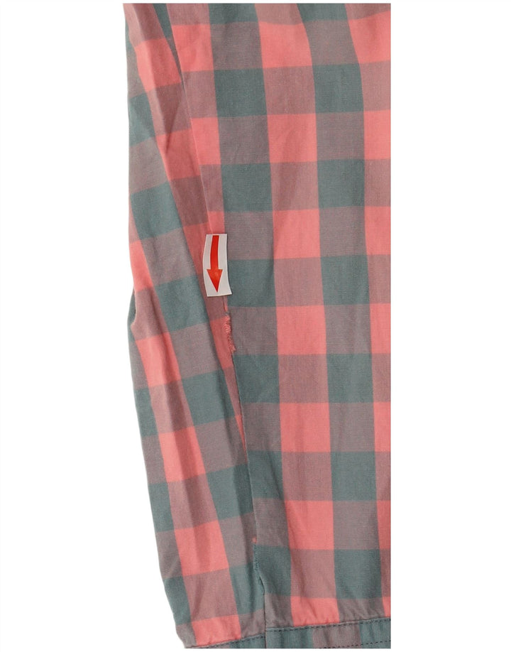 Cămașă subțire pentru bărbați J. Crew, mare, roz vichy