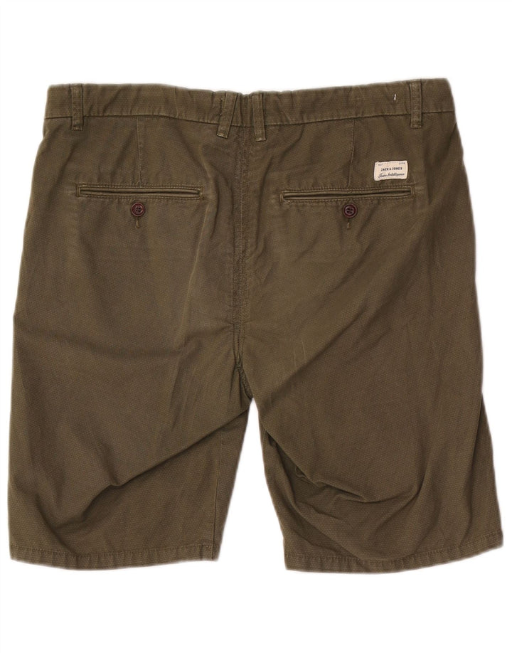 Pantaloni scurți chino Jack & Jones pentru bărbați, mari W34, bumbac kaki