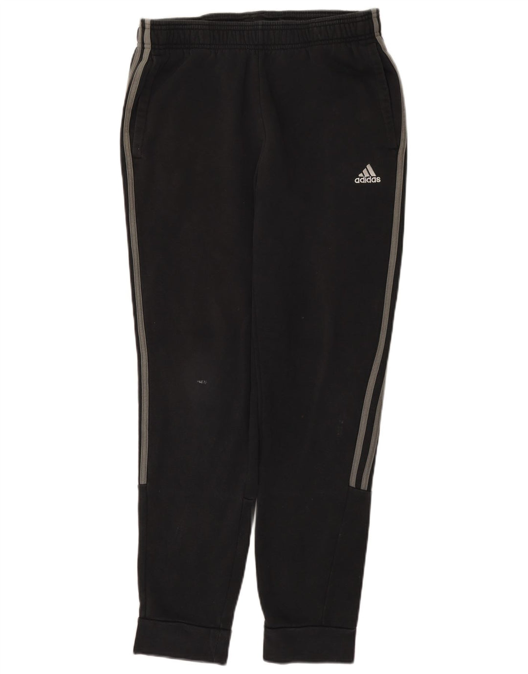 Pantaloni de trening Adidas pentru bărbați Joggeri, bumbac mediu negru