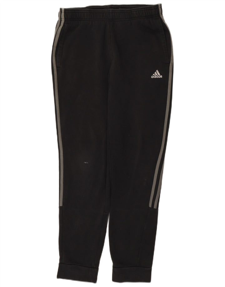 Pantaloni de trening Adidas pentru bărbați Joggeri, bumbac mediu negru