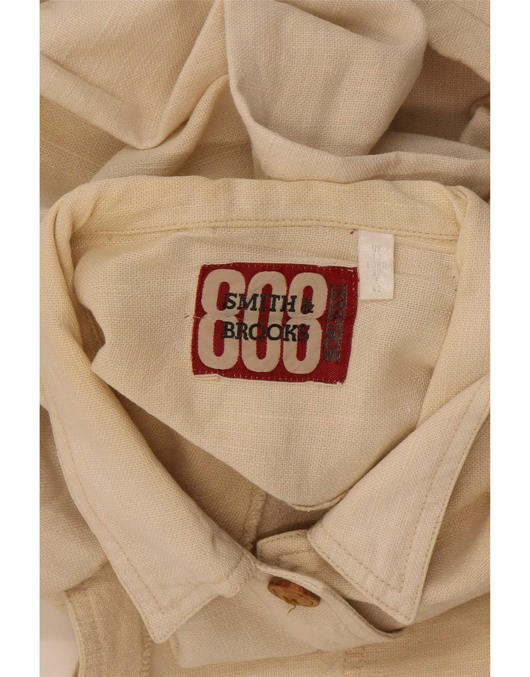 Jachetă utilitare supradimensionată pentru femei Smith & Brooks UK 12 Medium Beige Ramie