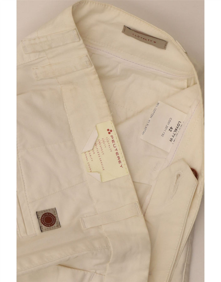 Pantaloni scurti chino PEUTEREY pentru femei IT 42 Medium W32 Bumbac alb
