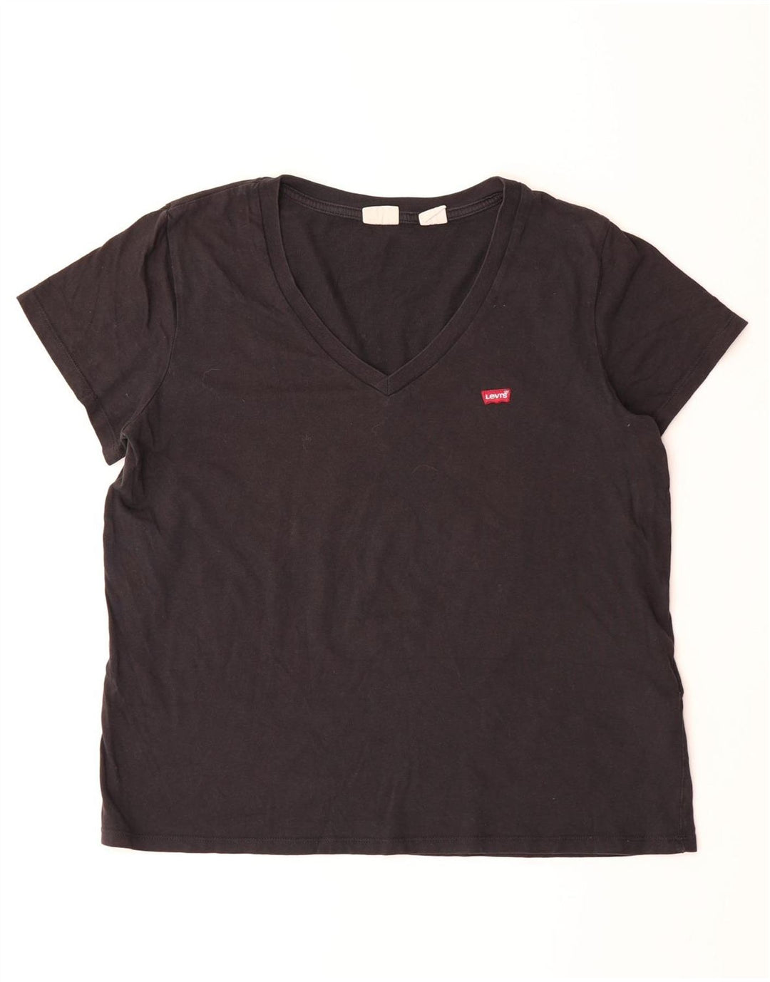 LEVI'S Womens T-Shirt Top UK 16 Large Black Cotton