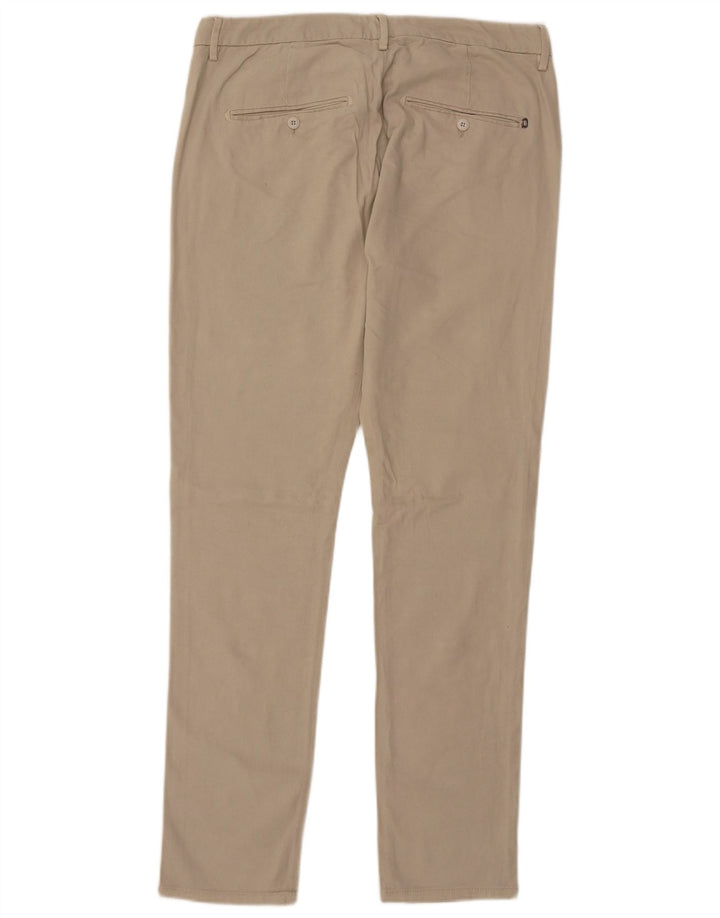 Dondup Pantaloni chino subțiri pentru bărbați L34 L33 Bej Modal